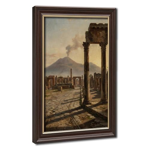Toile art Pompéi Temple de Jupiter : impression haut de gamme effet peinture à l'huile
