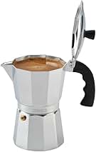 Imusa USA Aluminum Stovetop 6-cup Espresso Maker (B120-43V), Silver
