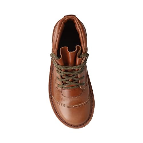 Image of JIM GREEN Men's Barefoot African Ranger Boots Lace-Up Water Resistant Full Grain Leather Work or Hiking Boot