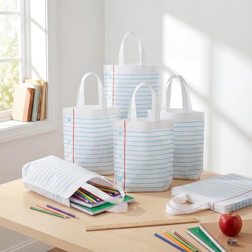 Hosuly 24 Pcs Notebook Tote Bags