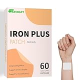 Iron Support Topical Patch – Easy to Use, 60 Days Supply – Sugar-Free, Latex-Free, Natural Alternative – Ideal for Energy & Vitality