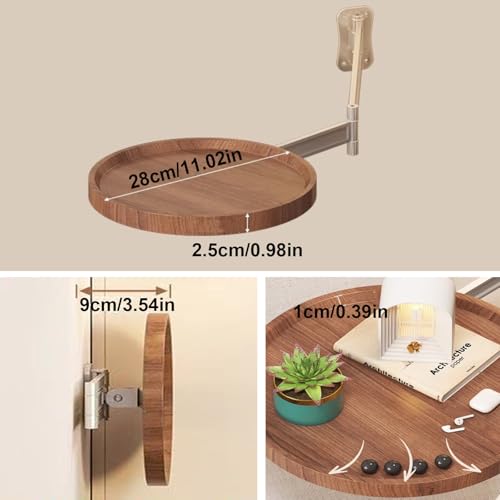 Table de chevet design rabattable pour petite chambre