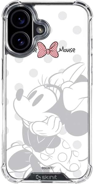 Skinit Clear Phone Case Compatible with iPhone 17 - Officially Licensed Disney Minnie Mouse Daydream Design