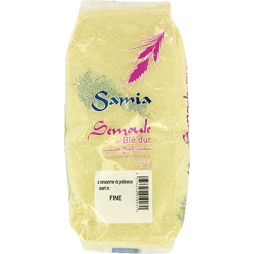 Samia - Sémola fina de calidad superior, 100% trigo duro, 1 kg