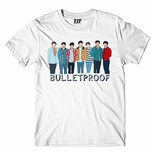 FANVERSE Camiseta a prueba de balas, blanco, 3XL Grande