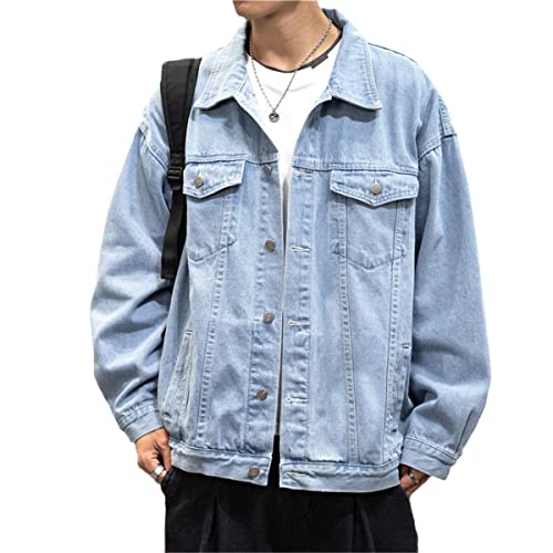 Veste en jean vintage homme coton bleu fini les coupes étroites