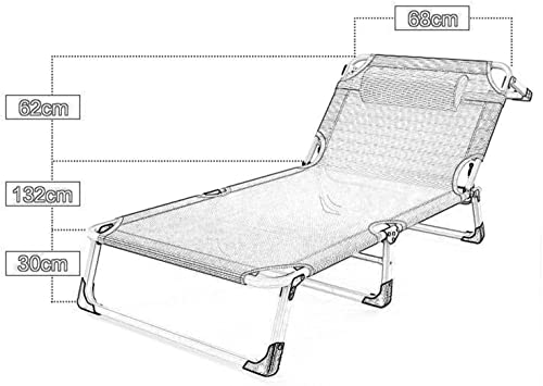 Sillón reclinable al aire libre con respaldo de 4 posiciones 3