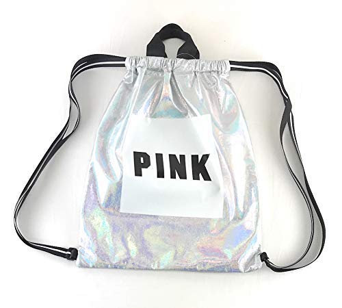 victoria's secret pink drawstring backpack