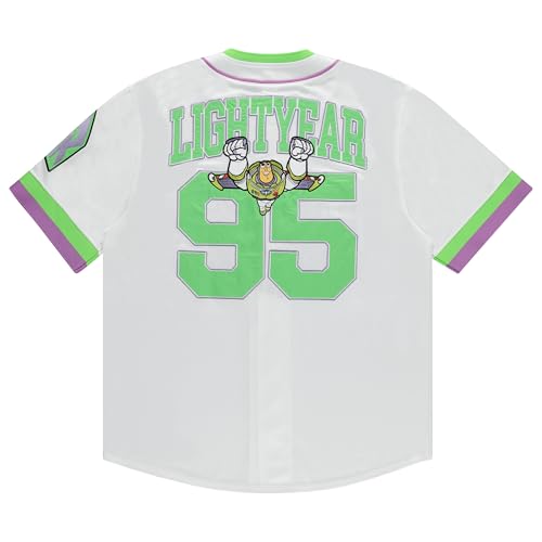 Disney Camisa de beisebol masculina Mickey Mouse clássico Mickey Mouse, Pato Donald e Buzz Lightyear