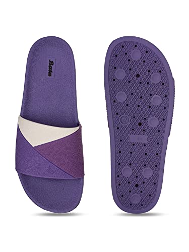 Bata womens E- Ivry Purple Slide Sandal - 7 UK (5729581) - Image 4