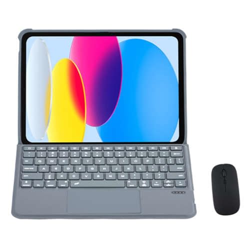 Clavier Bluetooth iPad Air 11 M2 2024 et étui magnétique avec souris noire