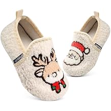 WateLves Kids Toddler Slippers Girls Boys Slip on House Shoes Lightweight Anti Slip Sock Slippers Winter Indoor Outdoor Walking Shoes