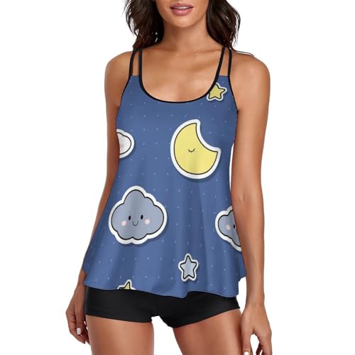 Ensemble bikini tankini femme short de garçon maillot de bain 3 pièces et robe de plage