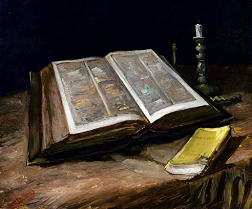Peinture murale Nature morte à la bible Van Gogh pour une ambiance cosy