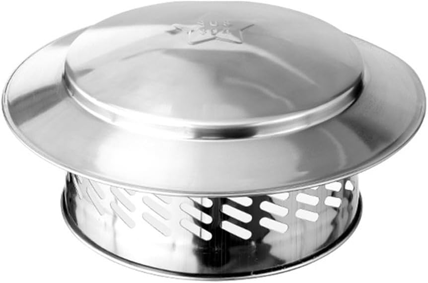 Cap Fireplace Chimney Cap - Snow & Dust Protection, Flue Cowl Pipe Protector, Outdoor Vent Cover for Enhanced Safety & Efficiency, Fits 6-Inch Chimneys,6