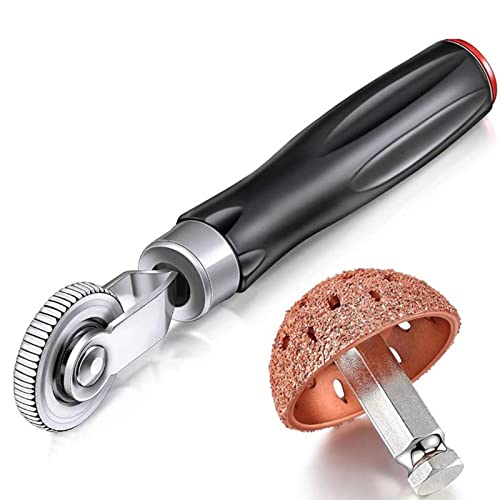 astound Kit de reparación de pinchazos | Rodillo de compactación de neumáticos de combinación Fuerte y Ruedas pulidoras - Kit de Parches para neumáticos de 2 uds, Cabezal de Pulido para reparación