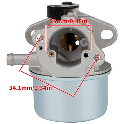 799868 Carburetor for Briggs and Stratton 498170 498254 497314 6.5HP 6.75 HP Engine Carb for Craftsman Lawn Mower Weed Wacker Splitter with Air Filter Cleaner Base