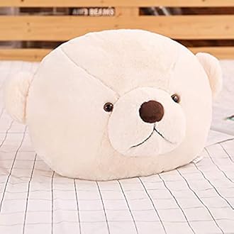 HUG 'n' FEEL SOFT TOYS Soft Toys Long Soft Lovable Hugable Cute Giant Life Size Teddy Bear (Head Pillow,Teddy)