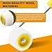 4/5 inch Mini Paint Rollers for Touch up Trim Edge or Corner, Extra Small Paint Wool Brushes Tiny Painting Tool for Professional Painting Results(1 Brush +2 Rollers)