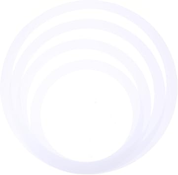 Drum Mute Rings Set 4 Pcs Snare Drum Dampening Coils 15.94 Inch Pc Film Portable Practice Accessories for Kit Tone Control