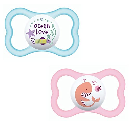 Chupeta Air 6+ Meses Rosa - Embalagem Dupla, Mam, Rosa