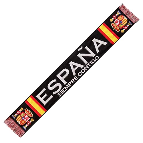 Ya en mundofriki.es: Durabol Bufanda de España Negra 130x20cm para aficionados de fútbol