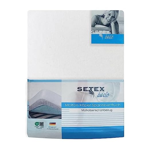 SETEX Kuvertlakan, Bomull, Vit, 120 x 200 cm