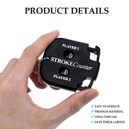 Skylety-Contador-de-Golpes-de-2-Jugadores-Indicador-de-Puntaje-de-Golf-Mini-Contador-Cuadrado-de-Puntaje-de-Golf-de-2-Digitos-Tanteador-Practico-Contador-de-Puntaje-de-Golpe-Corto-para-Mujer-Hombre