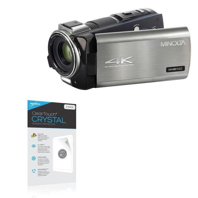 BoxWave Screen Protector Compatible with Minolta MN4K100Z - ClearTouch Crystal (2-Pack), HD Film Skin - Shields from Scratches