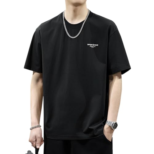 [Yeecan] tシャツ メンズ 半袖 綿 丸首 夏服 メンズ 無地 通気性 柔らかい 軽い 速乾 カジュアル ゆったり オシャレ かっこいい 夏 ティーシャツ 大きいサイズ hei-2XLの商品画像（Amazon）