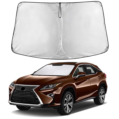 EcoNour Windshield Sunshade Compatible for Lexus RX 350 450h 2016-2020 2021 2022 Sun Visor for Front Windshield & Window Sun Shade Cover UV Heat Blocker & Protector Car Accessories