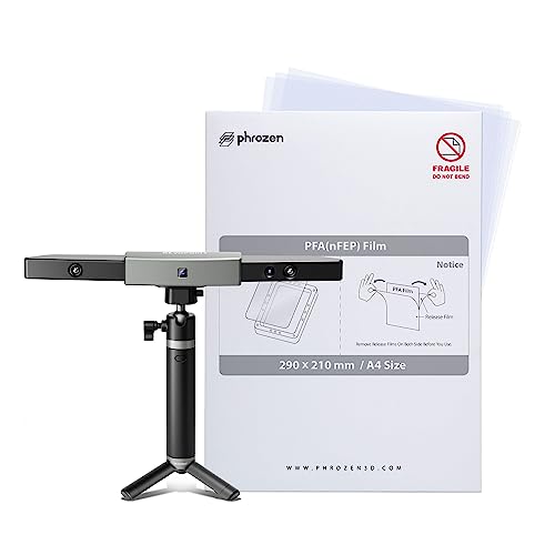 phrozen PFA (nFEP) Film - A4 / 210 x 290mm (3pcs / Set) + Revopoint Range 3D Scanner Large Format Scanner Bundle
