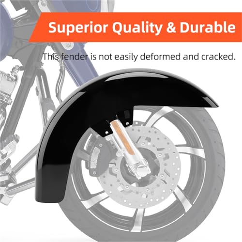 Garde-boue avant de moto finition noir brillant pour Harley Electra Glide