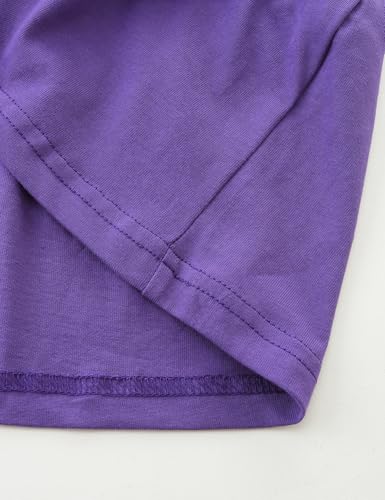 Bumeex Girl's Dresses Cotton Ruffle Sleeve Tiered Swing A-Line Cute Midi Casual Sundress - Image 5