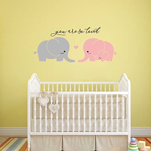 Elephant Wall Decal Nursery Wall Stickers Baby Kids Room Wall Decor A2 miniatura 2