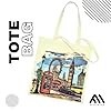 MINIMARG Printed 100% Cotton Tote Bag Souvenir for Presents | London Canvas Gift Bag | Reusable UK Shopping Bag | Size 38x42cm+65cm long Handle (London Art) #5