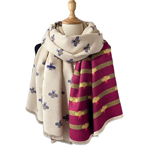 Sciarpa Calda Sciarpa da Donna Invernale Sciarpa Doppia Lati Inverno Caldo Cashmere Scialle Wrap Morbido Sciarpe Coperta di Moda Regalo for Le Donne Signore per La Vita Quotidiana(B)