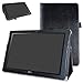 Acer Iconia One 10 B3-A40 Case,Mama Mouth PU Leather Folio 2-Folding Stand Cover with Stylus Holder for 10.1" Acer Iconia One 10 B3-A40 Android Tablet,Black