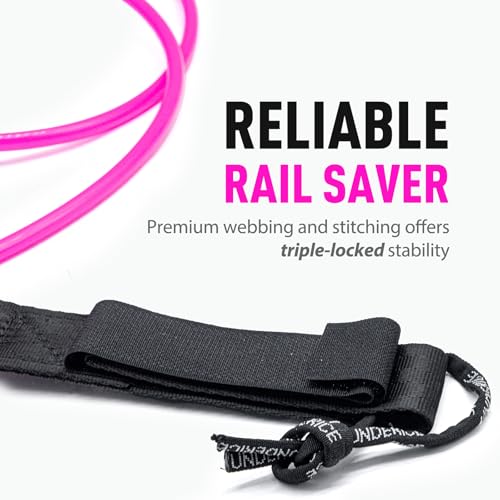 UICE Surfboard Leash 6ft 7ft 9ft - Premium Surf Leash with Swivel Cuff Prevents Tangles Cord for Maximum Security & Confidence in Waves