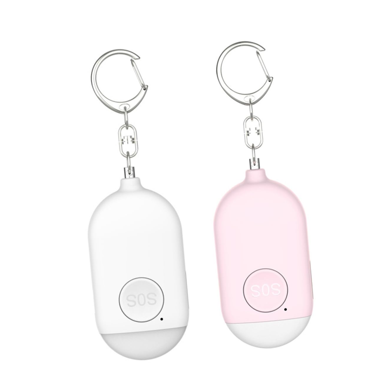 Mikikit 3pièces Alarme Personnelle Urgence pour Femmes Dispositif De Sécurité Compact Et Léger pour à Main Et Clés Extérieur