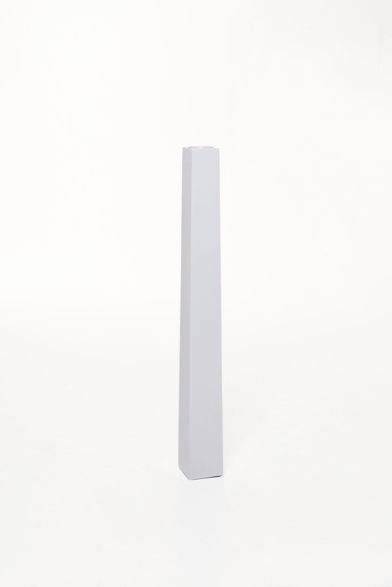 VIVANNO Portavelas, candelabro, portavelas de pie, obelisco, Blanco Mate, 100