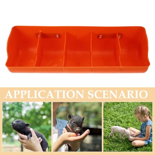 HANABASS Alimentador De Cabra Para Grãos Alimentador De De Porco 4 Compartimentos Calha De Alimentaç