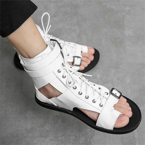 Gladiator Sandals Roman Soldier Men Sneakers Casual Non-slip Breathable Lace Up Buckle Top Beach Shoes2