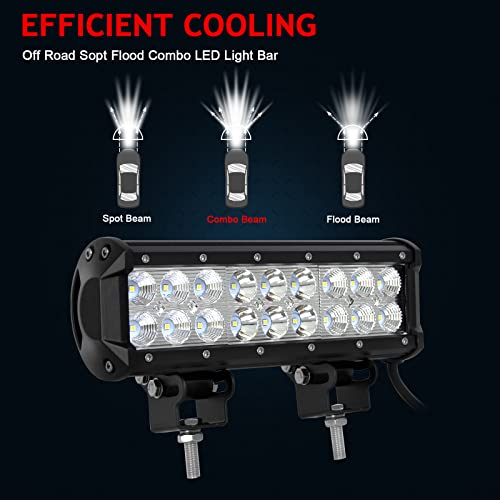 Willpower 9 Inch 54W Combo Led Work Light Bar For Truck Car Atv Suv 4X4 Jeep Truck Driving Lamp 10-30V #TOP4