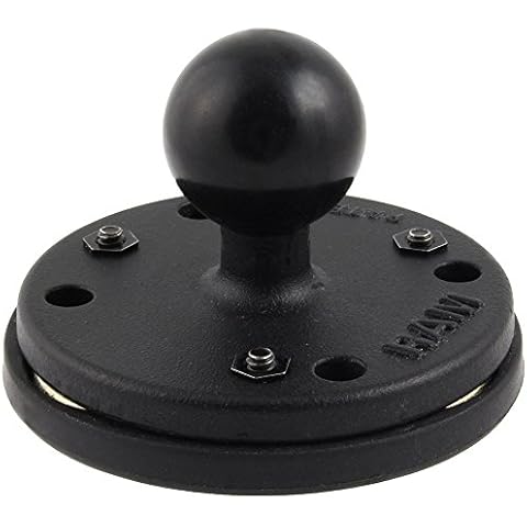 Soporte RAM con Base Redonda, Adaptador Magnético Triple y Bola de 1" Cover