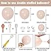 Double Stuffed Blush Balloons Cream Balloon Different Sizes 18 12 10 5inch Nude Balloon Garland Arch Pastel Pale Pink Peach Beige Latex Balloons for Birthday Decoration Wedding Bridal Bachelorette