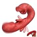 4-in-1 Pelvic Floor Activator, Pelvic Floor Trainer, Vibration, IPX7 Waterproof Quiet Design for Women (Red)