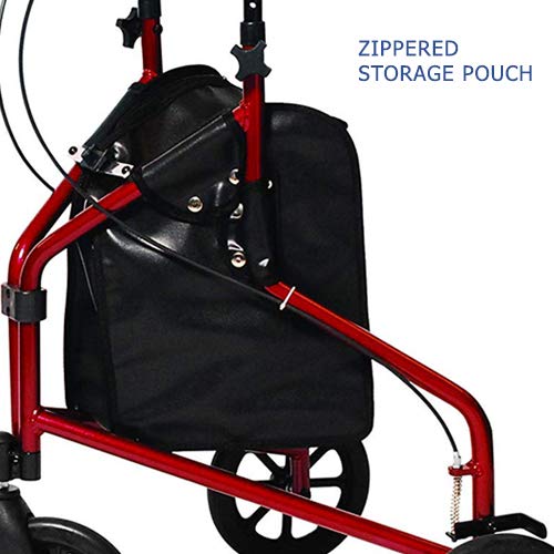 Lumex 3-Wheel Walker For Seniors, Foldable & Lightweight For Small & Tight Spaces #TOP4