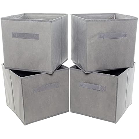 Clay Roberts Grey Fabric Storage Cubes Set Cover