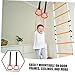 UPKOCH 1Pair Gymnastics Rings for Home Fitness Adjustable Training Equipment Family Friendly Exercise for All Ages Easy Installation Enhance Physical Strength Bonding